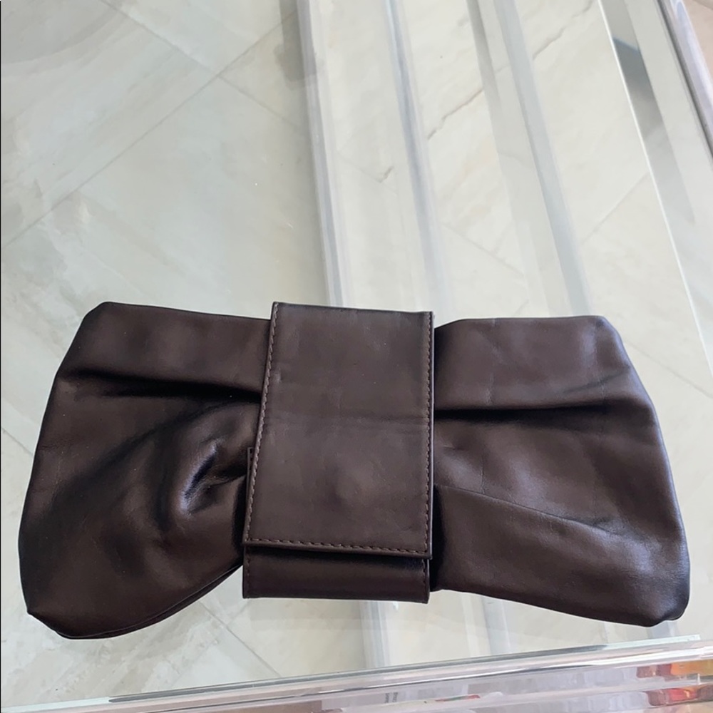 Brand new leather clutch